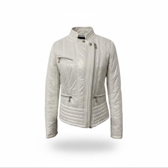 Guess white Puffer coat size small Jacket - Picture 1 of 11